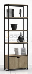 Мебель для персонала Стеллаж средний с ящиком METALFRAME OAK 4