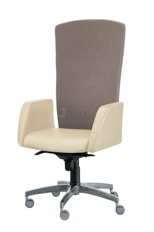 Кресло Сигма/П комбиниров. кожа нестандарт/база алюминий